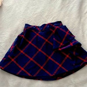 Janie and jack plaid girls skirt 6-12 months